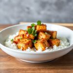 Crunchy chili tofu perfection: sweet, spicy, irresistible.