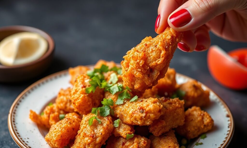 Crispy Jalea: Peru's delicious fried seafood feast, a crunchy delight.