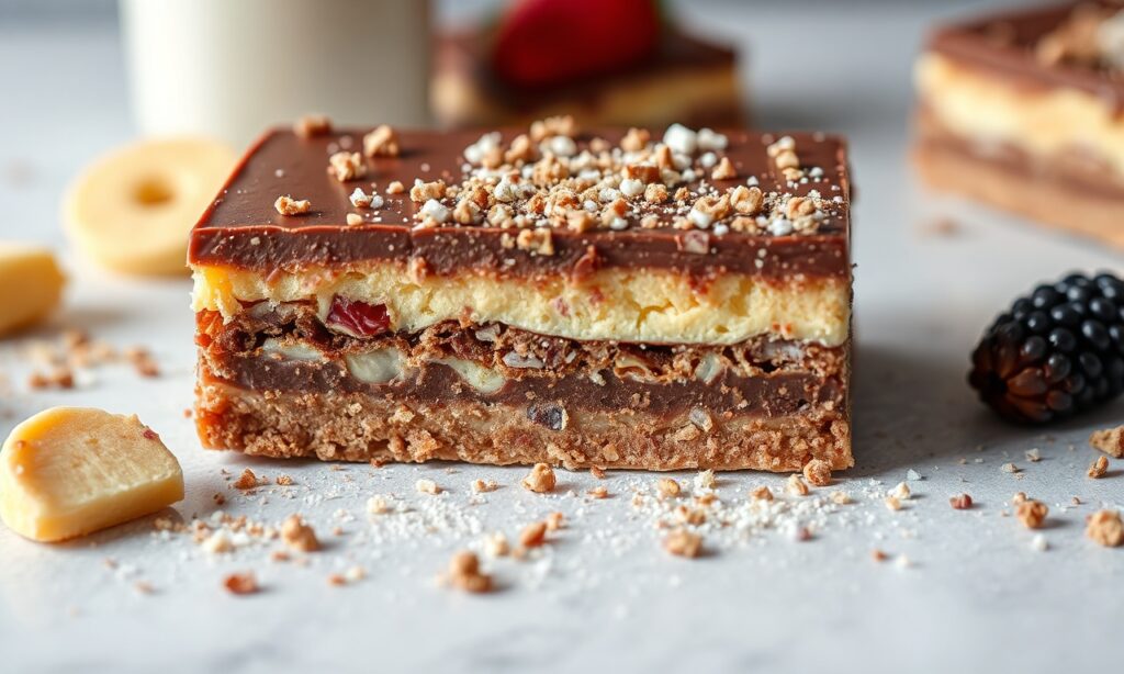 Seven Layer Magic bars: a sweet symphony of flavors.