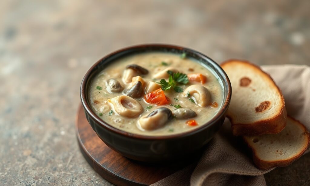 Luxurious oyster stew secrets revealed: comforting savory tradition.