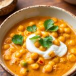 Tropical Twist: Flavorful Brazilian coconut curry with chickpeas.