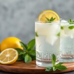 Refreshing Lebanese mint lemonade, a bright and uplifting drink.