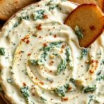 Creamy dairy-free spinach artichoke dip: healthy, delicious, and dairy-free.