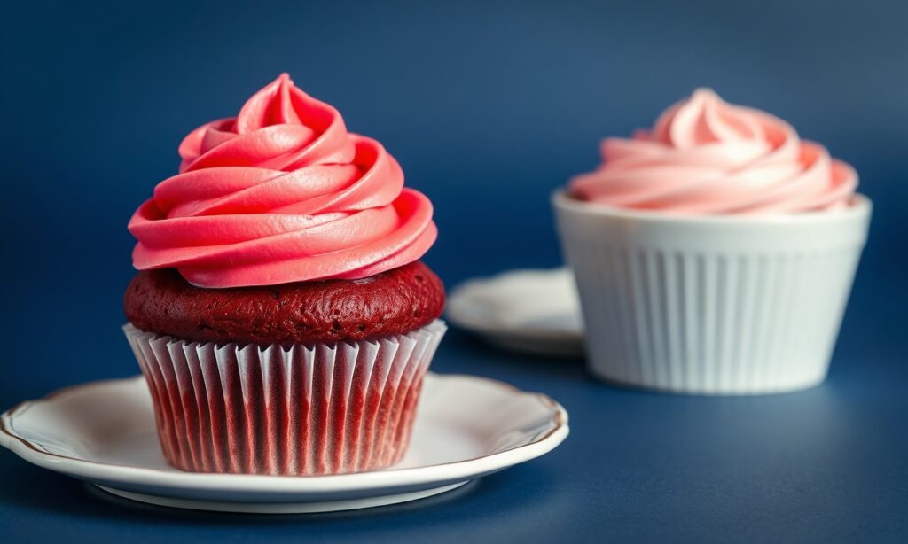 Allure Red velvet cupcakes: a classic sweet delight.