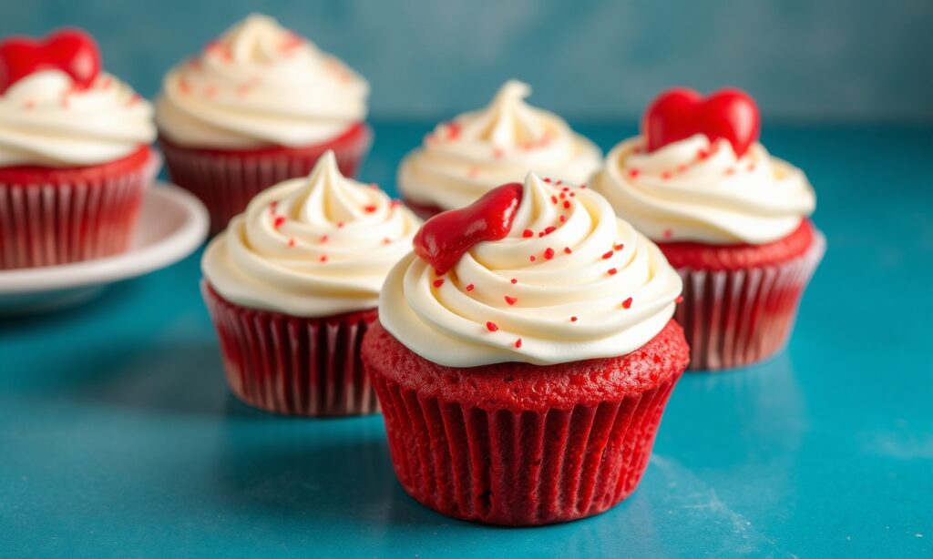 Allure red velvet cupcake: sweet, classic delight blog image.