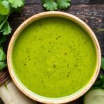 Hearty turnip green soup, a garden-fresh nutritious delight.