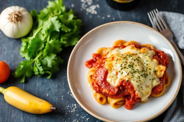 Wholesome chicken parmesan: a healthy twist on classic comfort food.