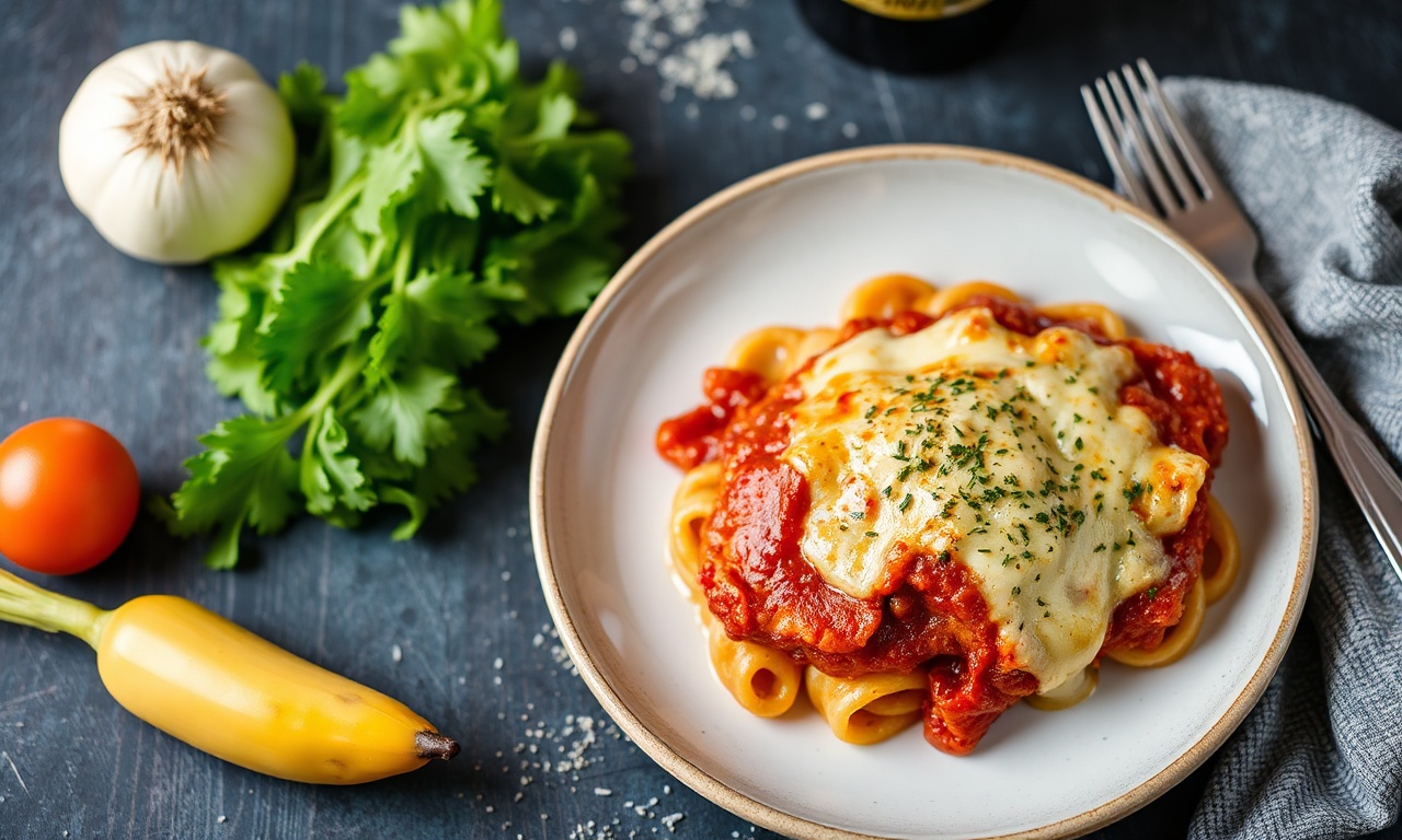 Wholesome chicken parmesan: a healthy twist on classic comfort food.
