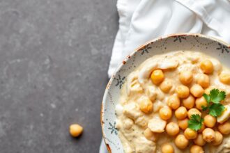 Creamy coconut curry chickpeas: easy, delicious comfort food recipe.