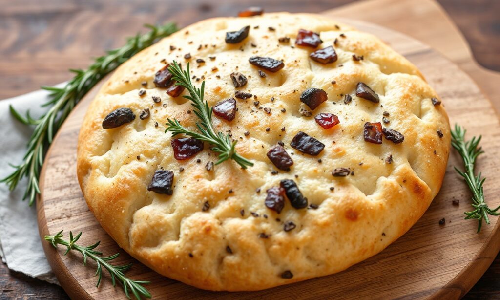 Aromatic rosemary focaccia: delicious, traditional, and flavorful.