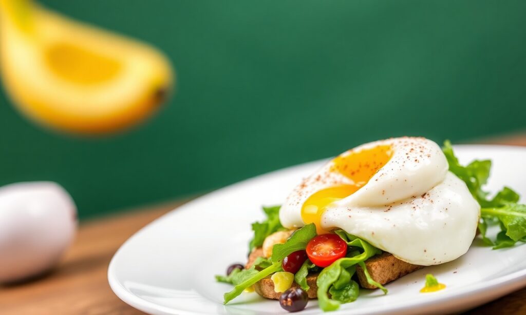 Perfect poached egg salad: creamy, crisp breakfast with a morning ritual.