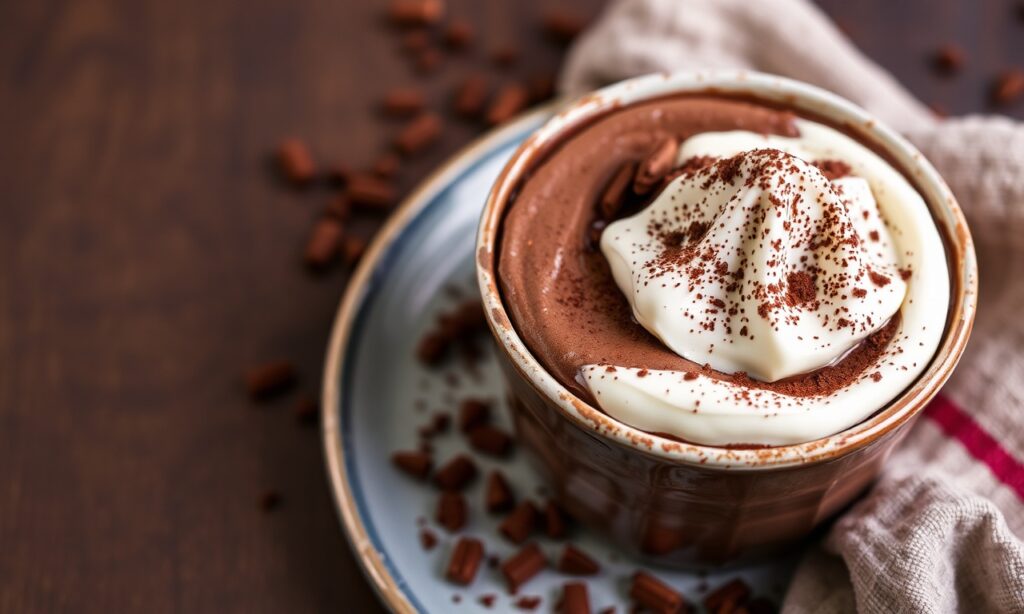 Decadent Delight: Ultimate chocolate pudding recipe, a velvety dessert.