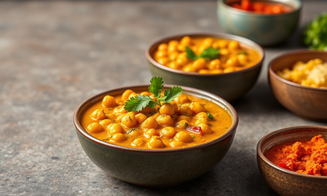Delicious Chana Masala: A savory chickpea curry delight.
