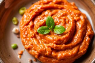 Quick flavorful roasted red pepper spread recipe.