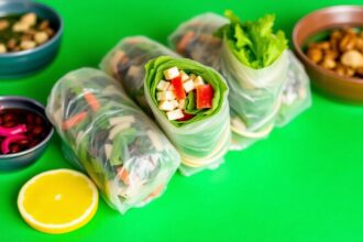 Crispy, fresh vegan spring rolls recipe guide.