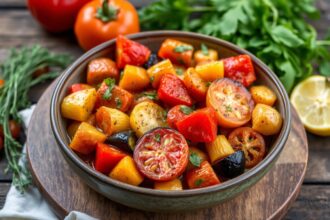 Classic Ratatouille: vibrant summer vegetables, a flavorful dish.