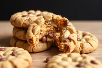 Secret perfect peanut butter cookies: chewy, crisp, delicious.