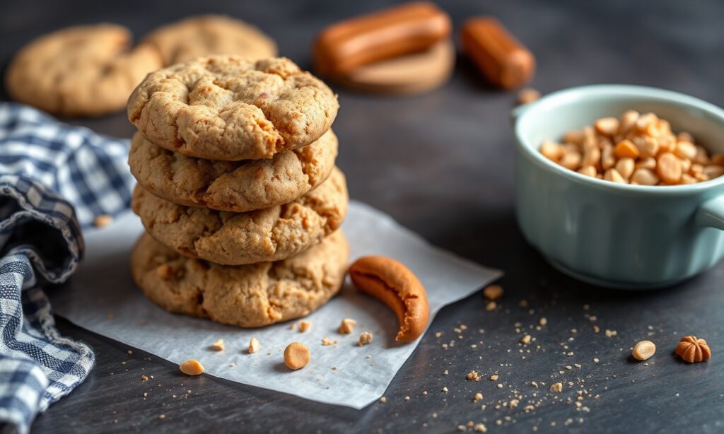 Secret perfect peanut butter cookies: chewy, crisp baking success.