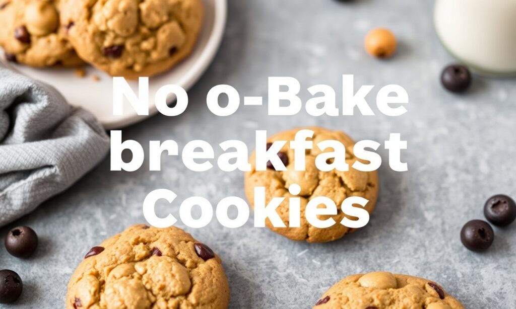 Easy no-bake cookies to start day right: healthy breakfast.