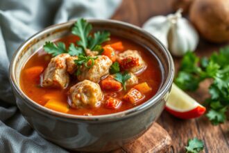 Hearty Cajun chicken soup: spicy, flavorful Southern classic recipe.