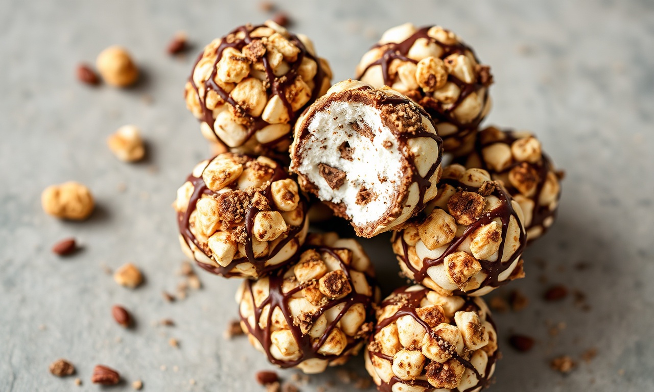 Gooey s'mores popcorn balls: irresistible chocolatey, toasty treat!