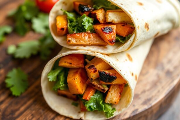 Delicious grilled veggie wraps bursting with fresh summer flavors.