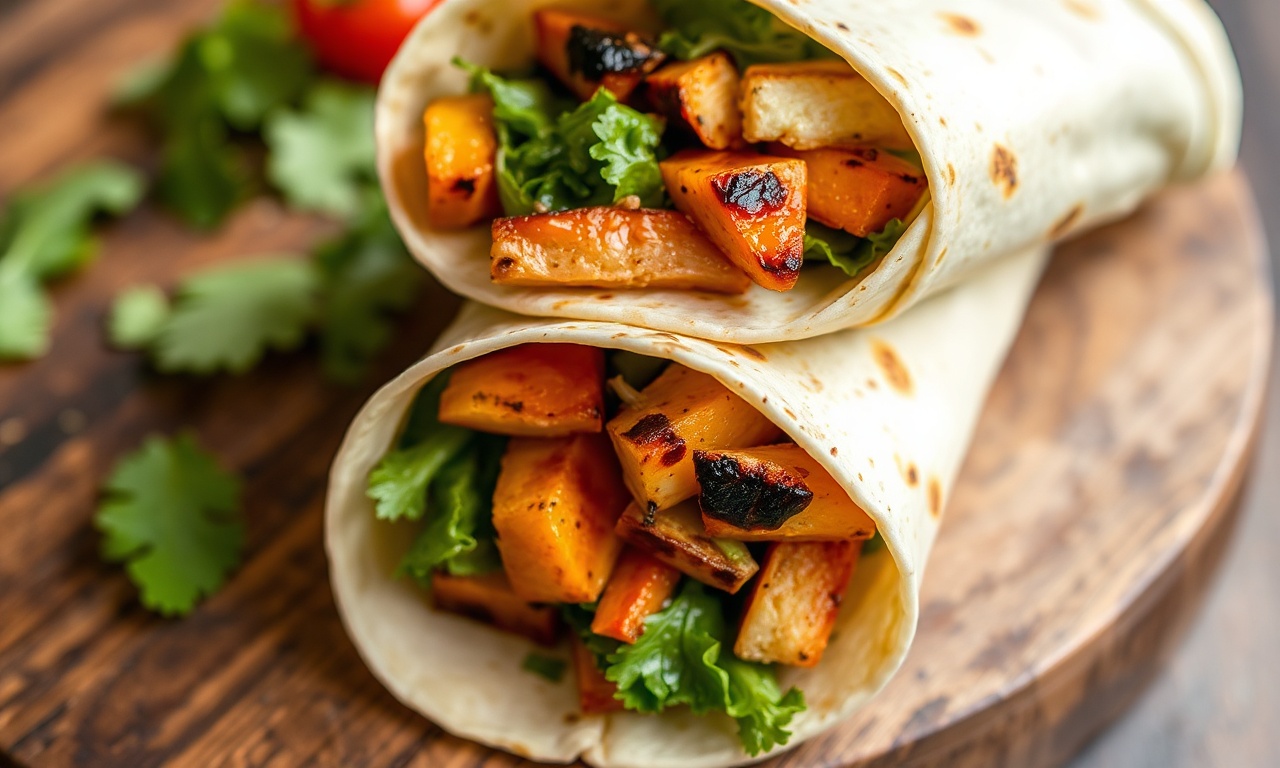 Delicious grilled veggie wraps bursting with fresh summer flavors.