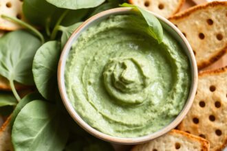 Wholesome vegan spinach dip, creamy plant-based delight.