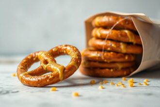 Honey mustard pretzels: sweet, savory snack perfection.