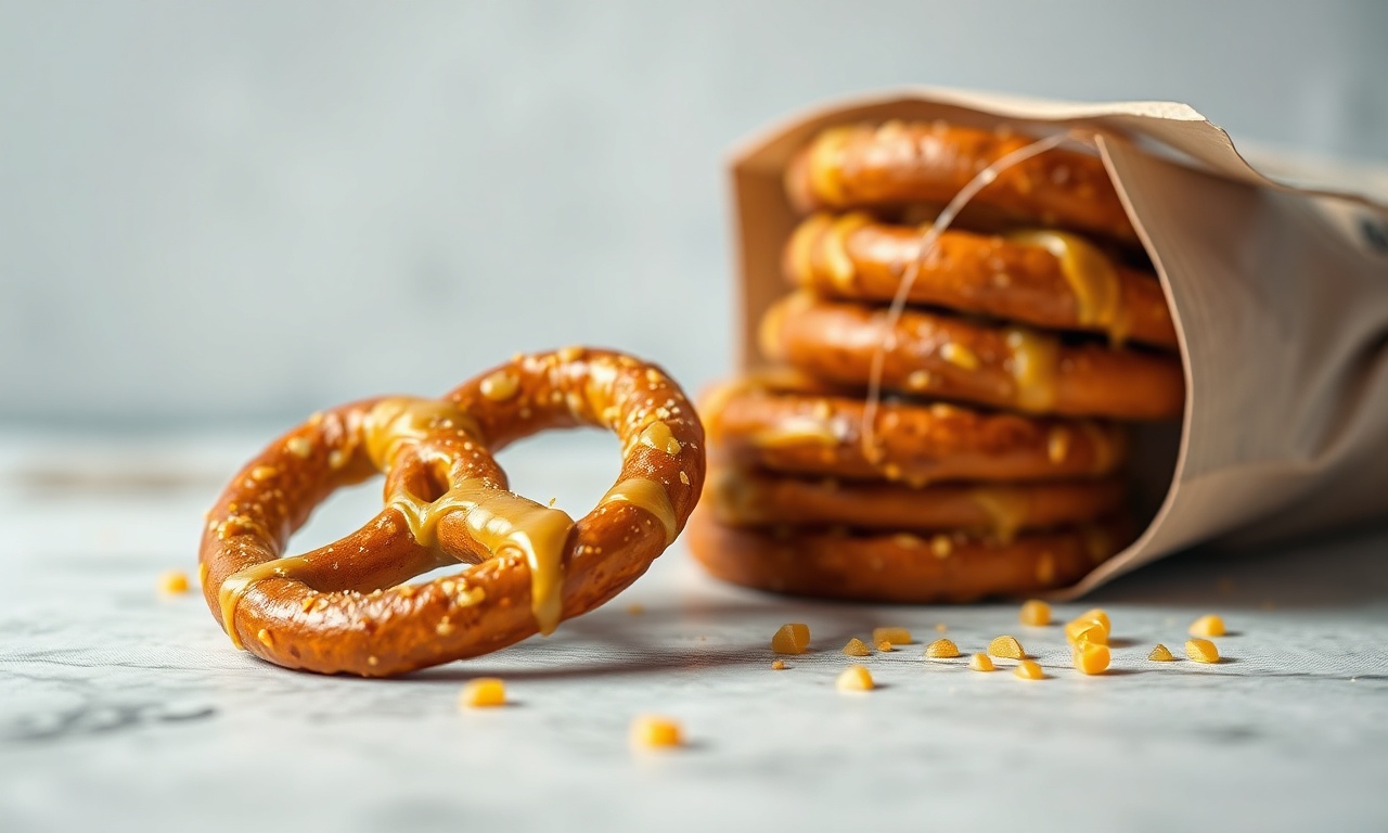 Honey mustard pretzels: sweet, savory snack perfection.