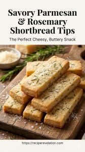 Savory Delights: Parmesan and Rosemary Shortbread Tips