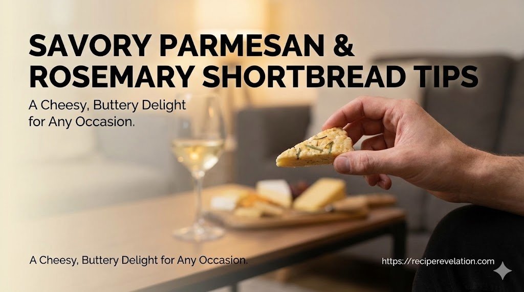 Savory Delights: Parmesan and Rosemary Shortbread Tips