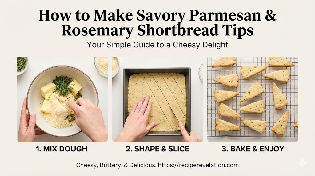 Savory Delights: Parmesan and Rosemary Shortbread Tips