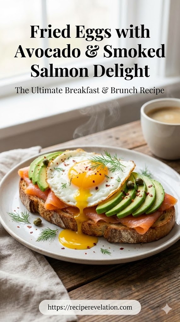 Sunny Mornings: Fried Eggs with Avocado & Smoked Salmon Delight