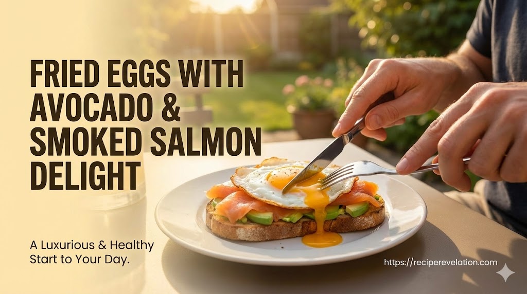 Sunny Mornings: Fried Eggs with Avocado & Smoked Salmon Delight