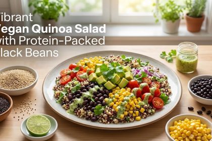 Vibrant Vegan Quinoa Salad with Protein-Packed Black Beans
