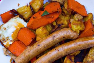 Hearty Vegan Breakfast Hash with Savory Plant-Based Sausage