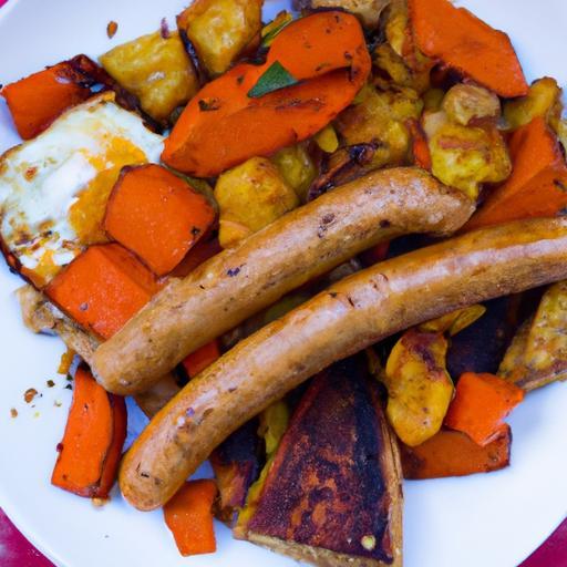 Hearty Vegan Breakfast Hash with Savory Plant-Based Sausage