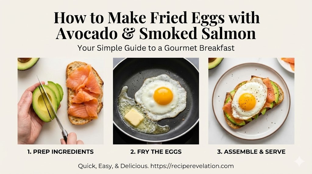 Sunny Mornings: Fried Eggs with Avocado & Smoked Salmon Delight