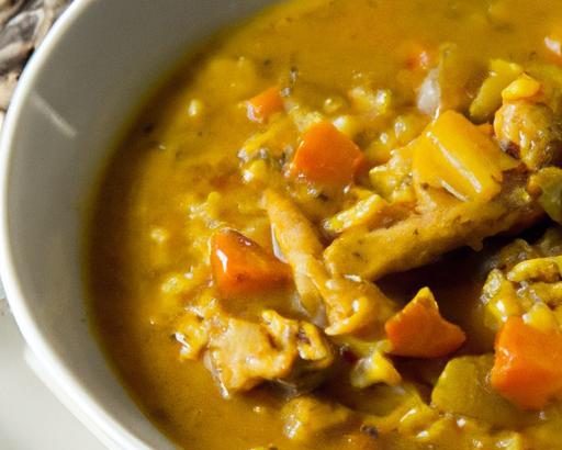 Warm Up with a Cozy Bowl of Curried Chicken and Rice Soup