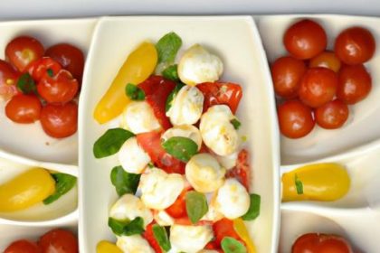 Bite-Sized Bliss: Cherry Tomato & Mozzarella Delights
