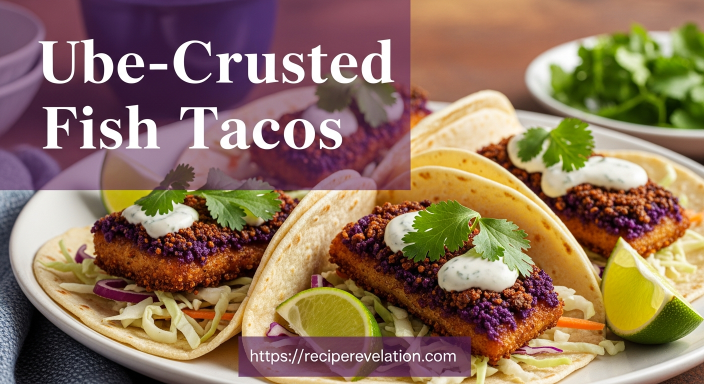 Ube-Crusted Fish Tacos: A Vibrant Twist on a Classic Bite