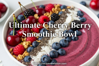 Cherry Berry Smoothie Bowl: A Nutritious Burst of Flavor