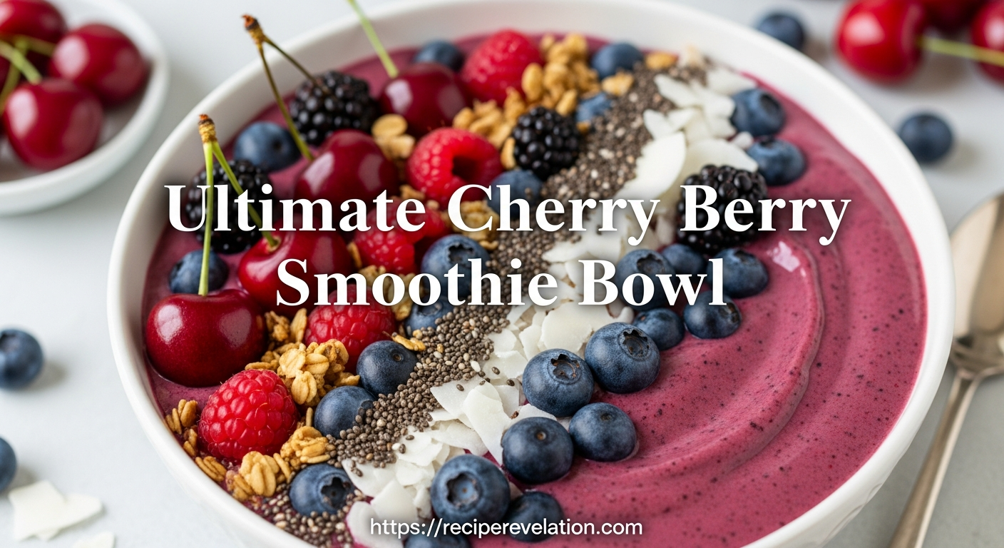 Cherry Berry Smoothie Bowl: A Nutritious Burst of Flavor