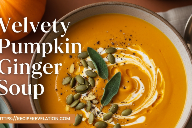 Velvety Pumpkin Ginger Soup: A Spiced Comfort Classic