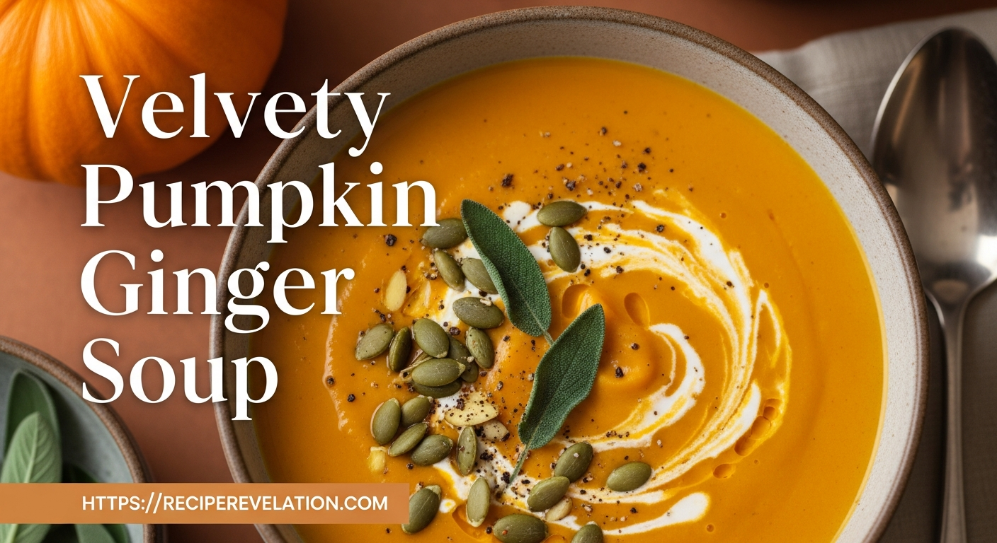 Velvety Pumpkin Ginger Soup: A Spiced Comfort Classic