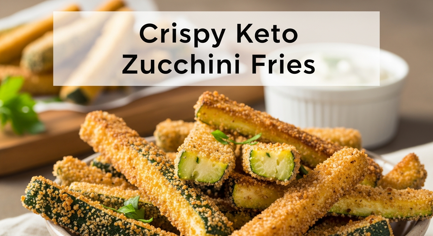 Crispy Keto Zucchini Fries: Low-Carb Snack Delight
