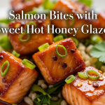 Crispy Air-Fried Salmon Bites with Sweet Hot Honey Glaze
