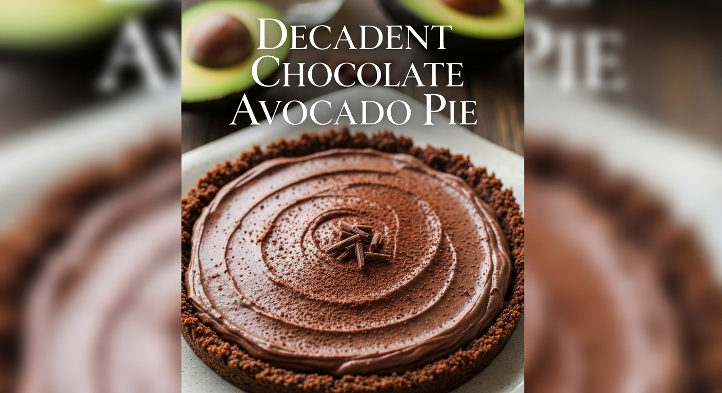 Decadent Chocolate Avocado Pie: A Creamy, Guilt-Free Treat