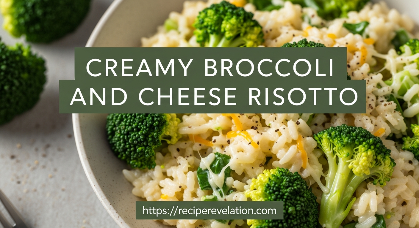 Creamy Broccoli and Cheese Risotto: A Comfort Twist
